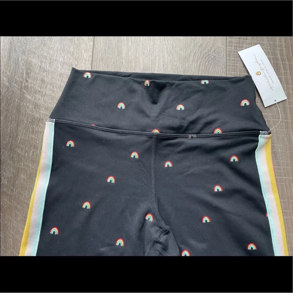Spiritual Gangster Perfect High Waist Leggings in Black Rainbow - Picture 3 of 8